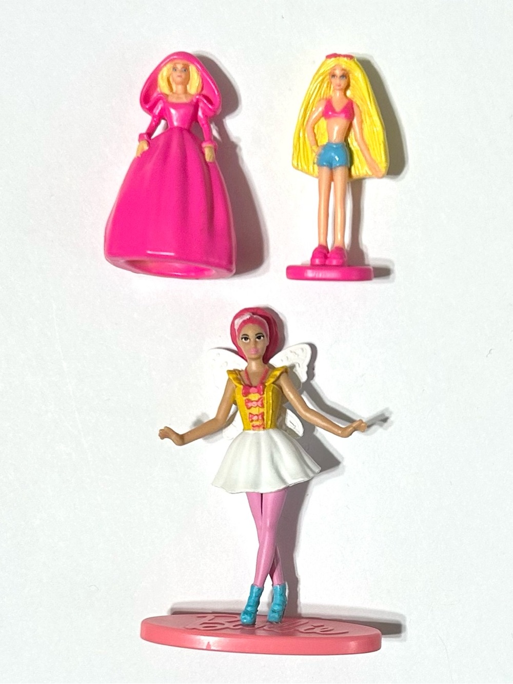2- 1998 Mini Barbie Figurines 2” from Mattel “Toy Shop” Playset Vintage +1 2020
